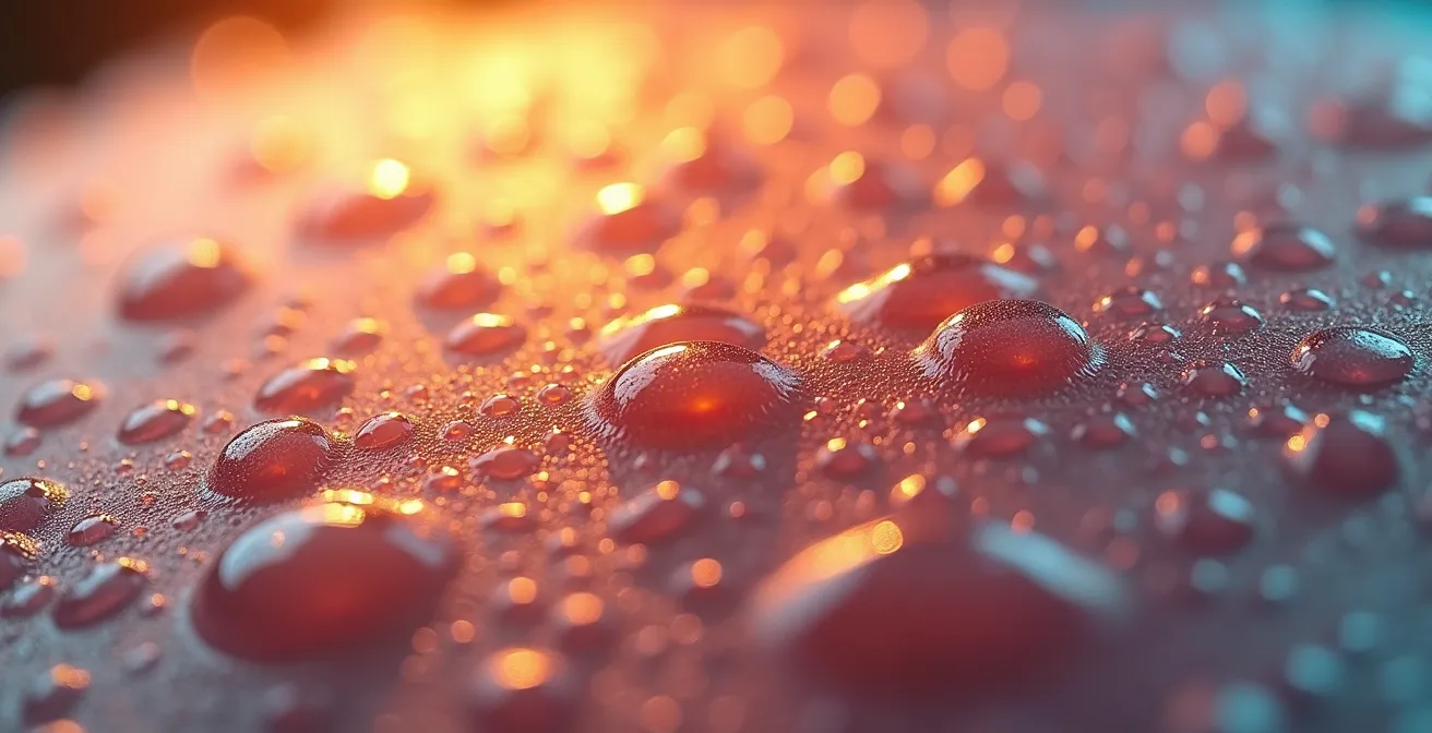 Représentation visuelle des mécanismes de thermorégulation contrôlés par l'hypothalamus