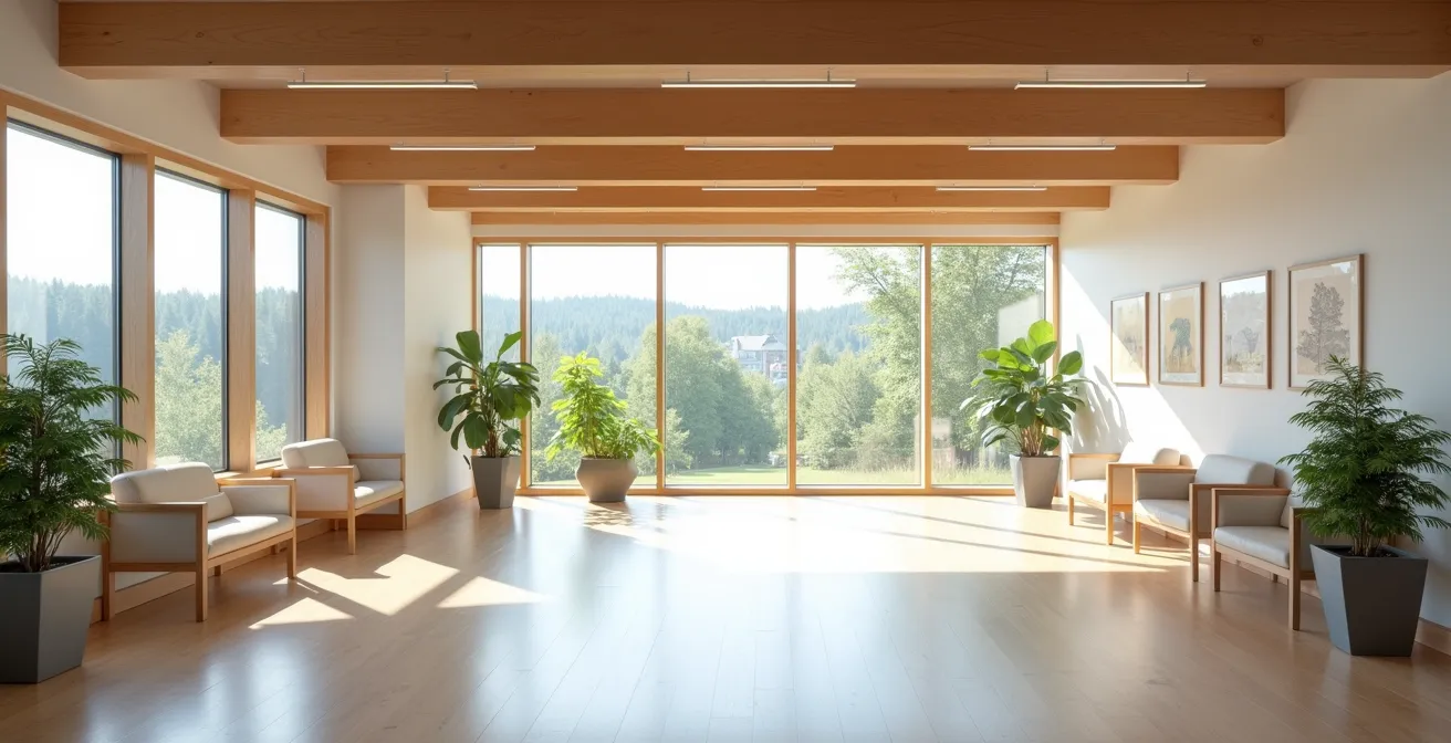 Environnement accueillant d'un centre de dépistage désigné au Québec avec ambiance rassurante